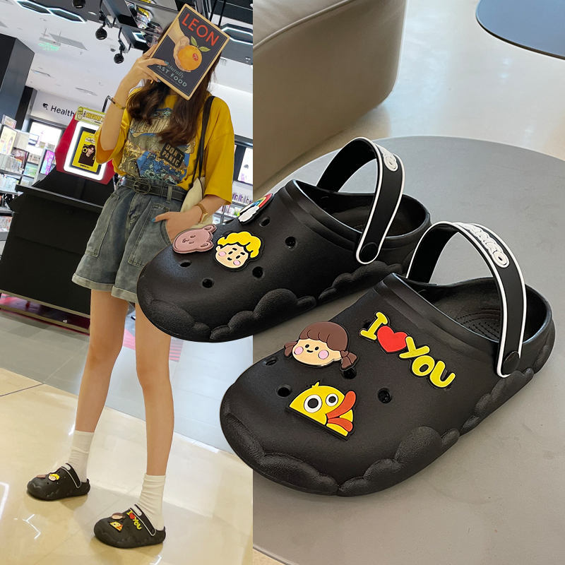 Women’s Trendy Thick Sole Beach Sandals – Soft Comfortable Platform Casual Summer Slippers