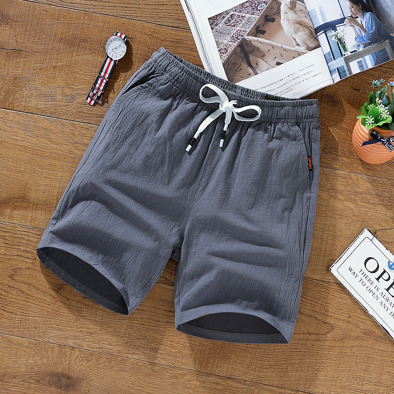 Men Cotton Linen Shorts | Loose Fit Summer Shorts | Casual Beach Streetwear