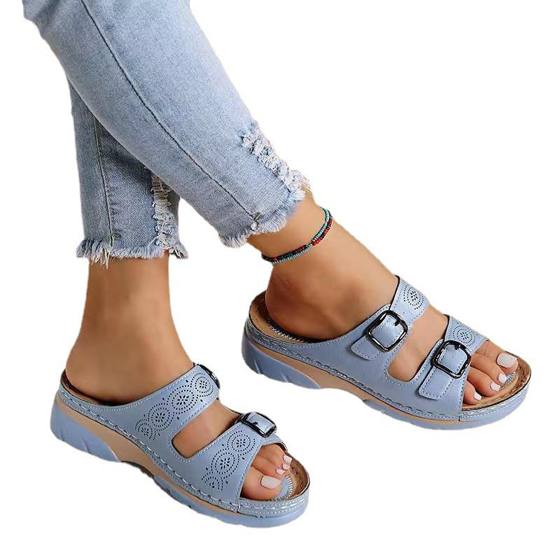 Women’s Plus Size Wedge Sandals | Comfortable Fashion Platform Heels for Casual, Travel and Everyday Wear