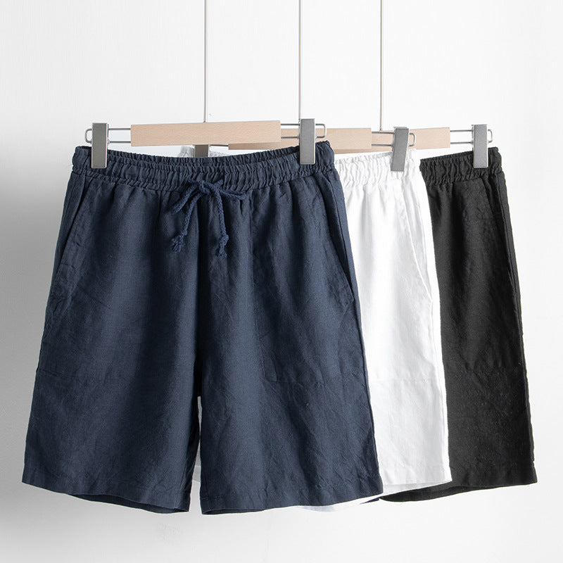 Men Linen Shorts | Straight Fit Summer Shorts | Breathable Casual Beach Wear
