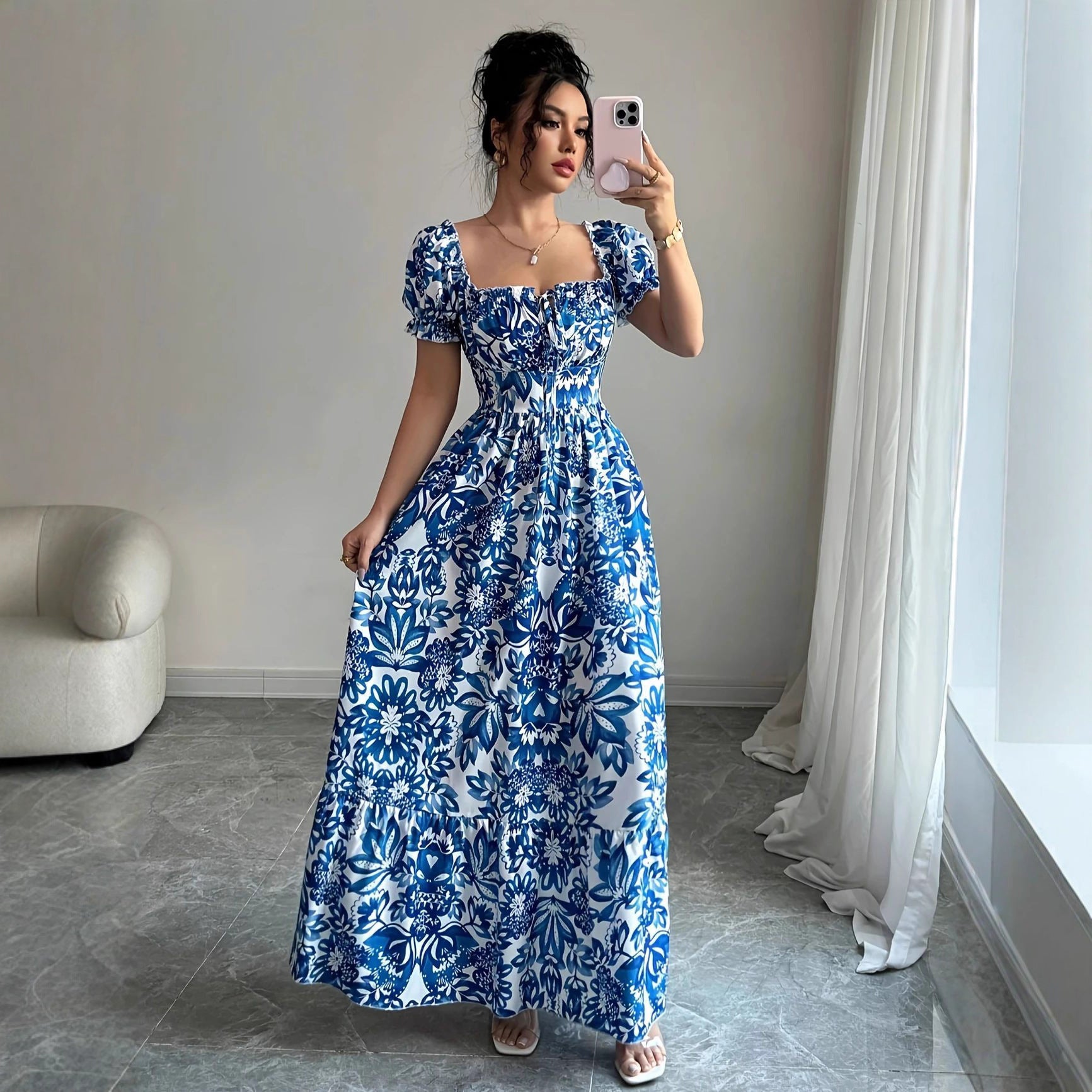 Women’s French Style Summer Slip Dress | Elegant Lightweight Flowy Dress for Casual, Vacation and Party Wear