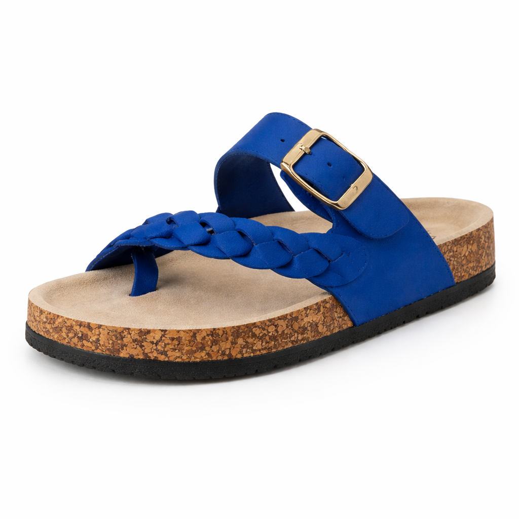 Women’s Cork Flip Flops – Lightweight Comfortable Summer Beach Sandals