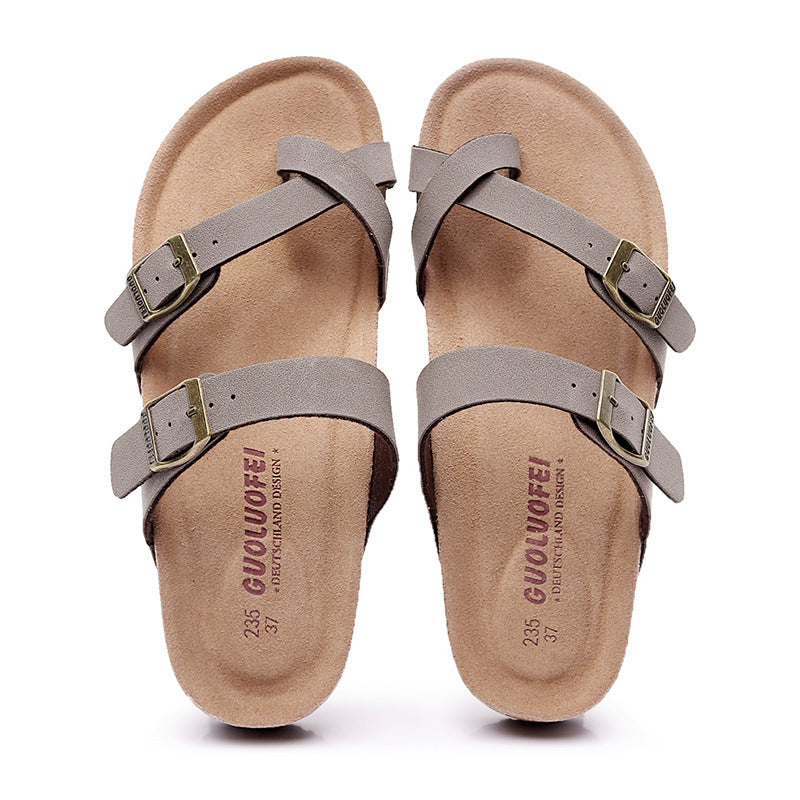 Women’s Cork Summer Slippers | Lightweight Outdoor Comfort Slides for Casual, Beach and Everyday Wear