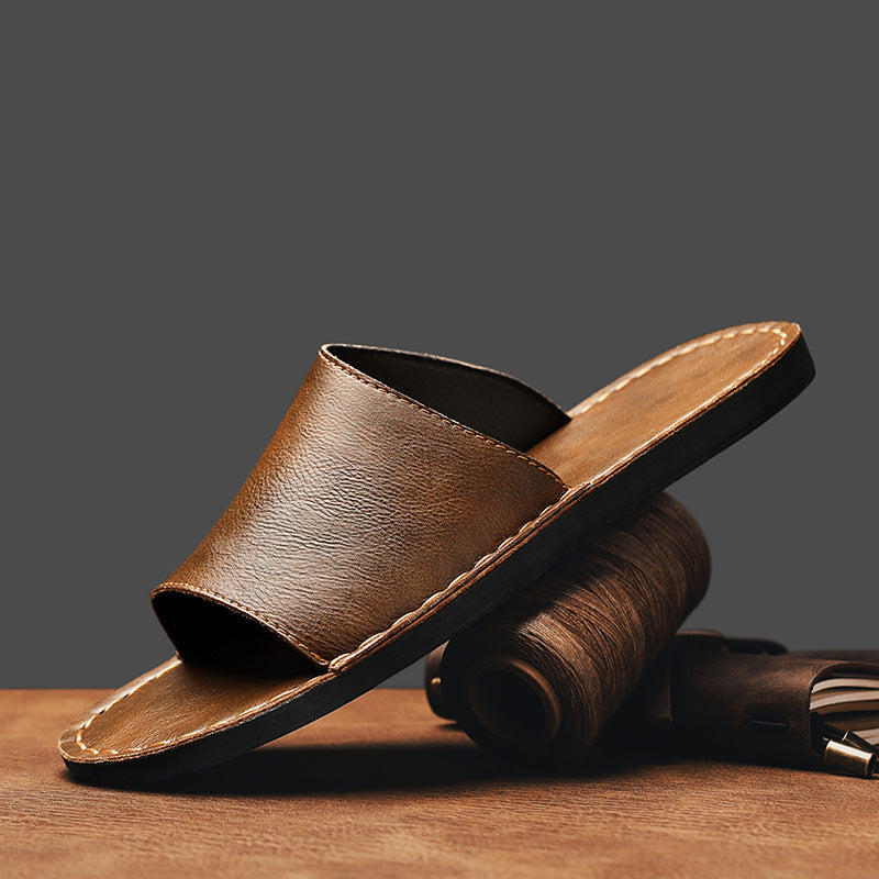 Men Genuine Leather Sandals | Outdoor Casual Sandals | Breathable Beach Summer | Comfort Wear