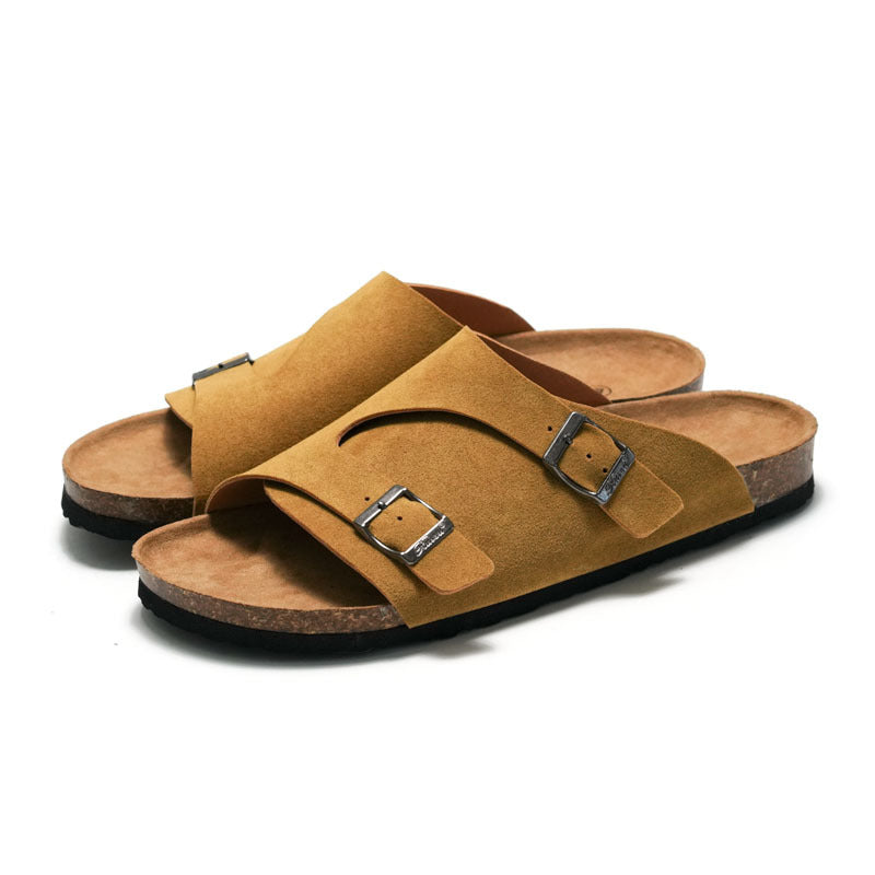 Women’s Cork Sandals for Outdoor Wear | Comfortable Lightweight Flat Slides with Arch Support